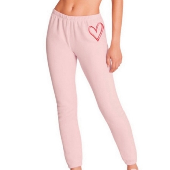 Wildfox Sketchy Heart Silver Pink Lounge Set ❤️ - Picture 3 of 13